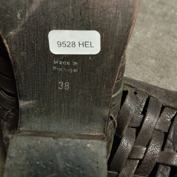 Free People Carrera Grey Woven Leather Ankle Boots 38 (7½US) - Picture 10 of 10